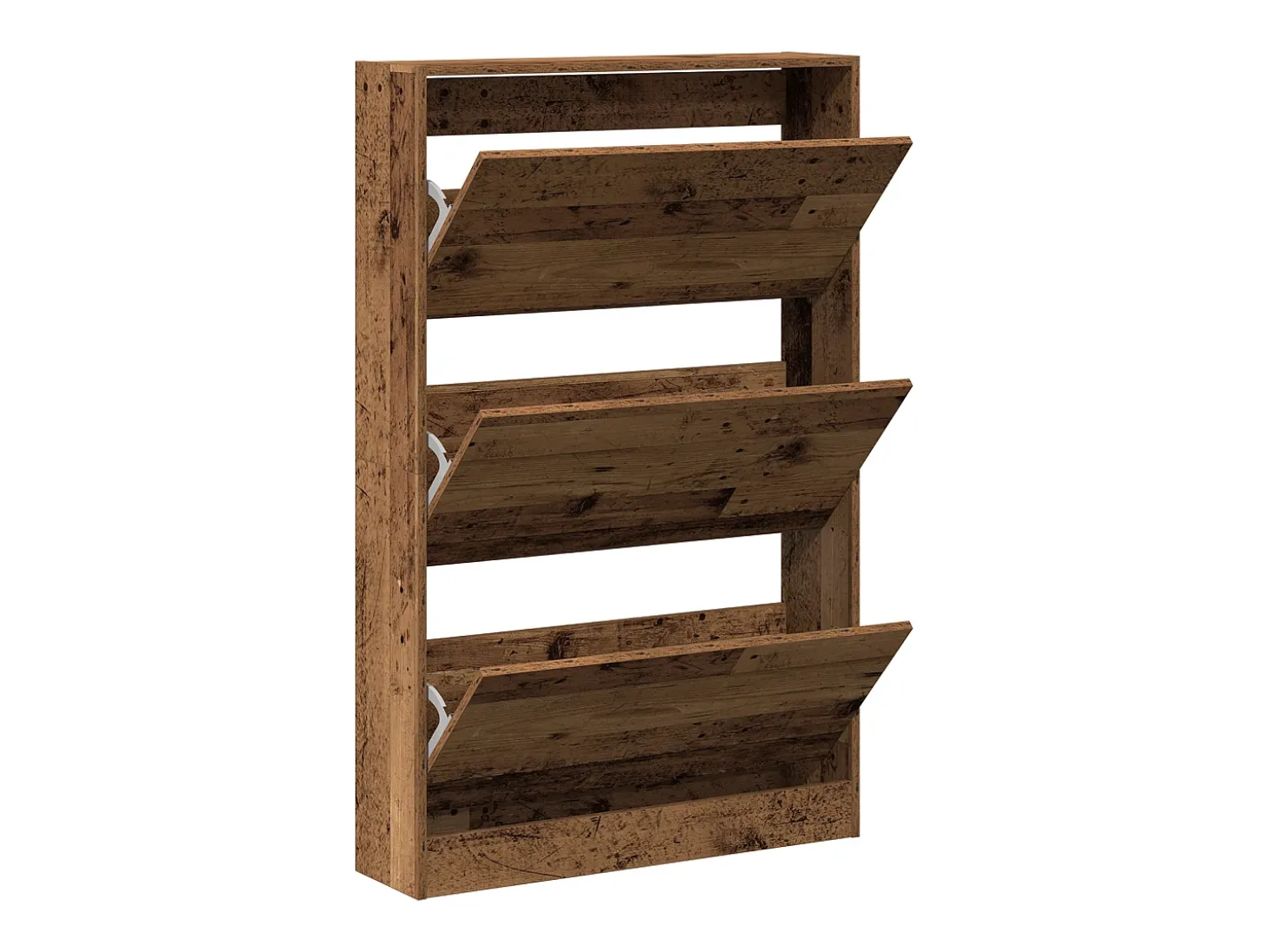 Zapatero antiguo de madera 80x21x125,5 cm en madera de ingeniería