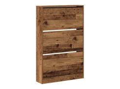 Zapatero antiguo de madera 80x21x125,5 cm en madera de ingeniería