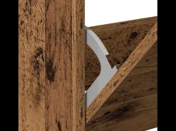 Zapatero antiguo de madera 80x21x125,5 cm en madera de ingeniería