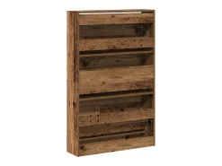 Zapatero antiguo de madera 80x21x125,5 cm en madera de ingeniería