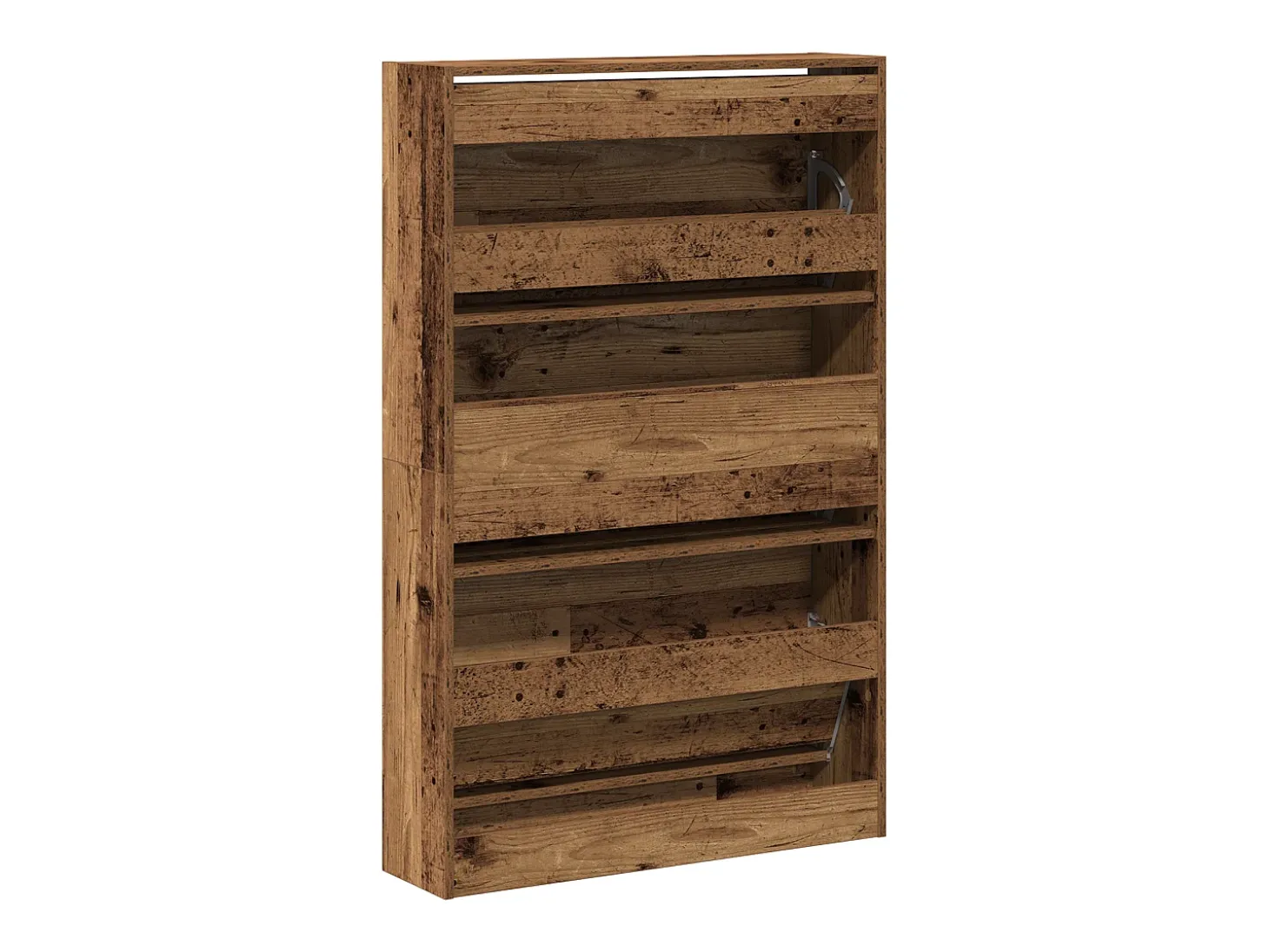 Zapatero antiguo de madera 80x21x125,5 cm en madera de ingeniería