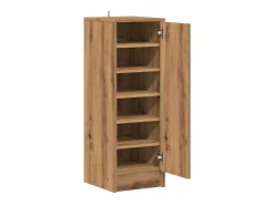 Zapatero artesanal de roble 32x35x92cm madera de ingeniería