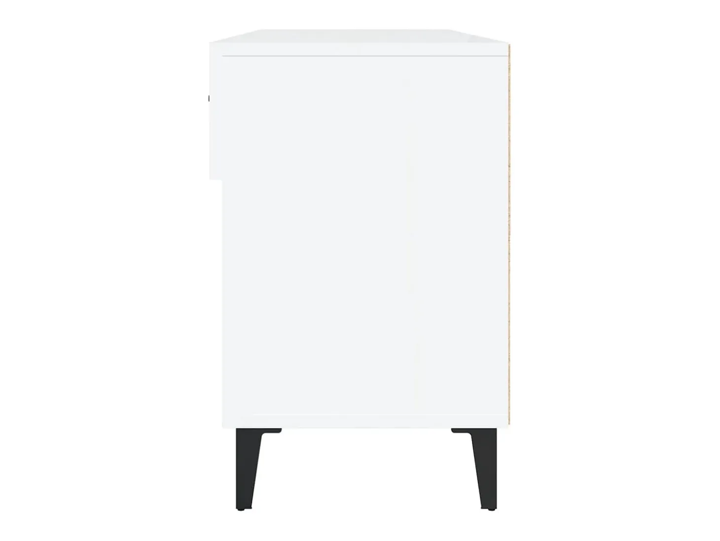 Zapatero Blanco brillo 102x35x55 cm Madera de ingeniería