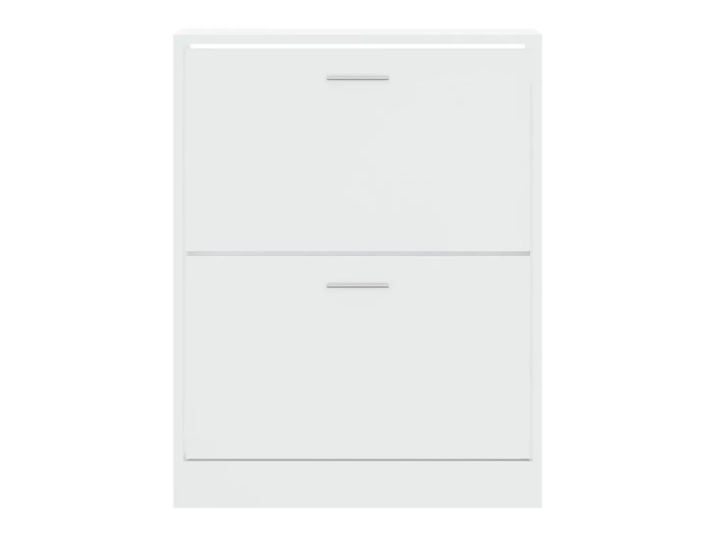 Zapatero Blanco brillo 63x24x81 cm Madera de ingeniería