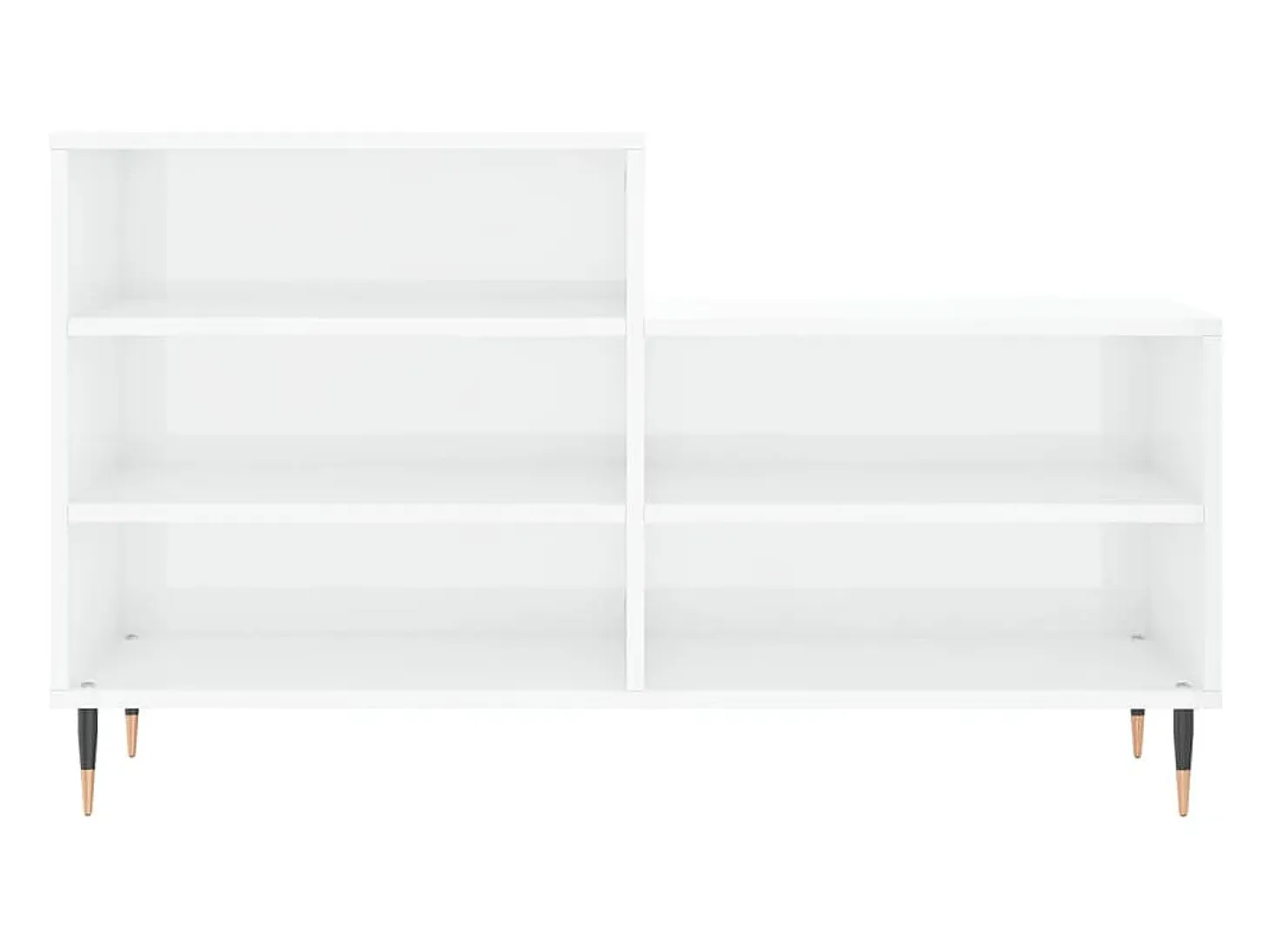 Zapatero Blanco brillo 102x36x60 cm Madera de ingeniería