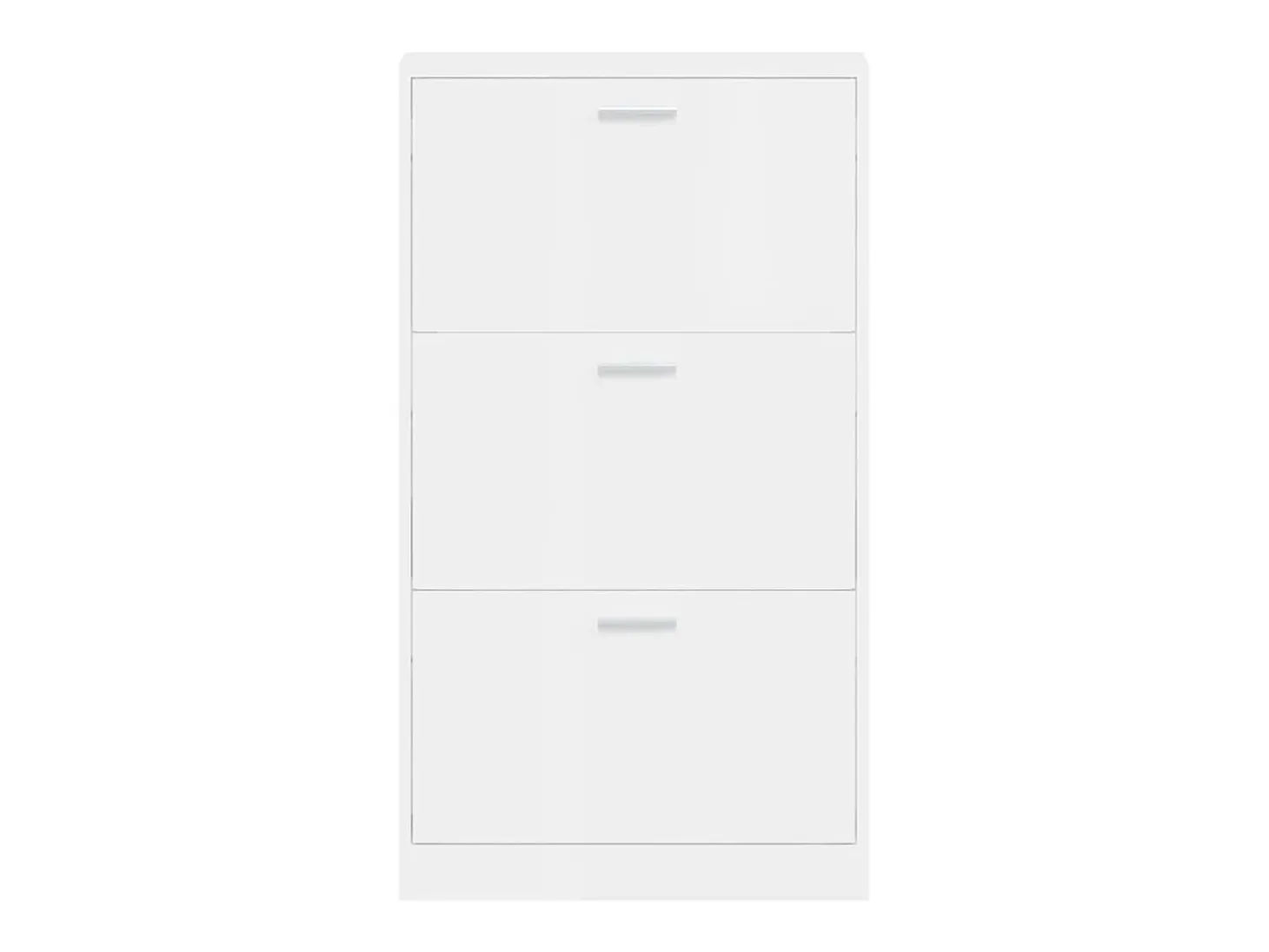 Zapatero Blanco brillo 59x17x108 cm Madera de ingeniería
