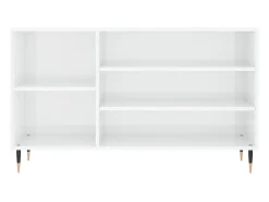 Zapatero Blanco brillo 102x36x60 cm Madera de ingeniería