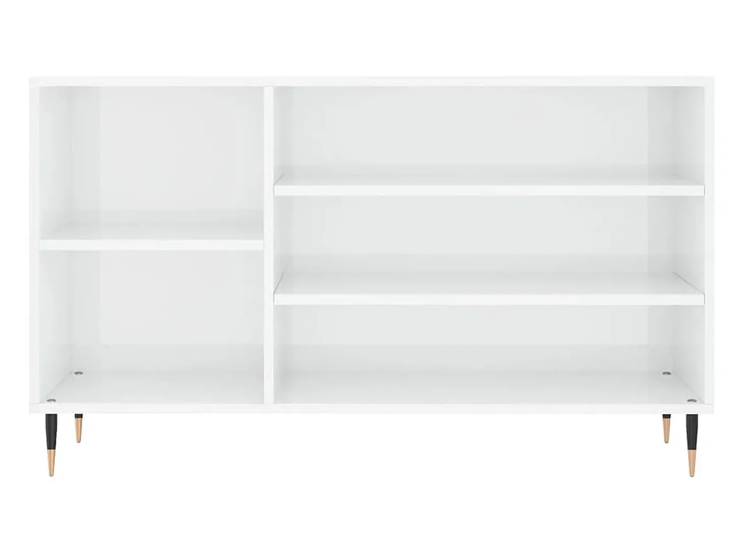 Zapatero Blanco brillo 102x36x60 cm Madera de ingeniería