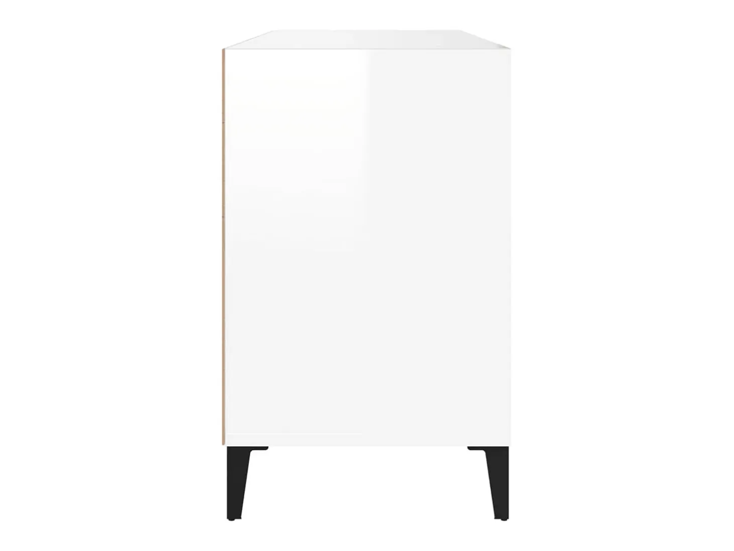 Zapatero Blanco brillo 102x36x60 cm Madera de ingeniería