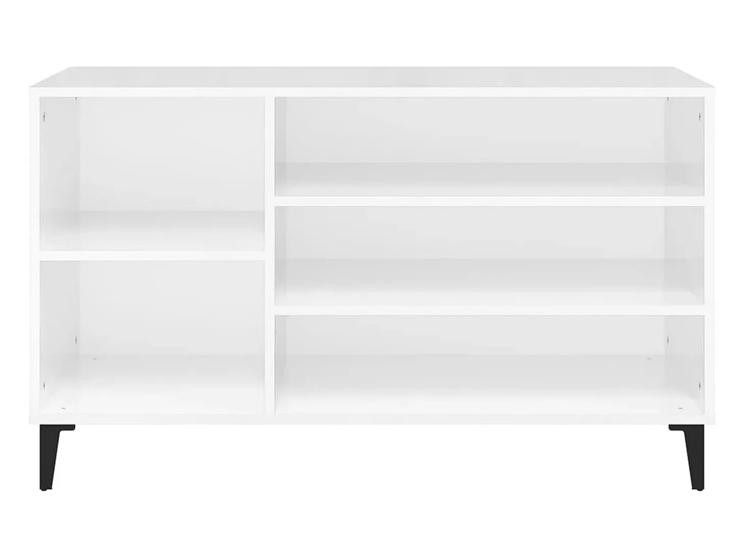 Zapatero Blanco brillo 102x36x60 cm Madera de ingeniería