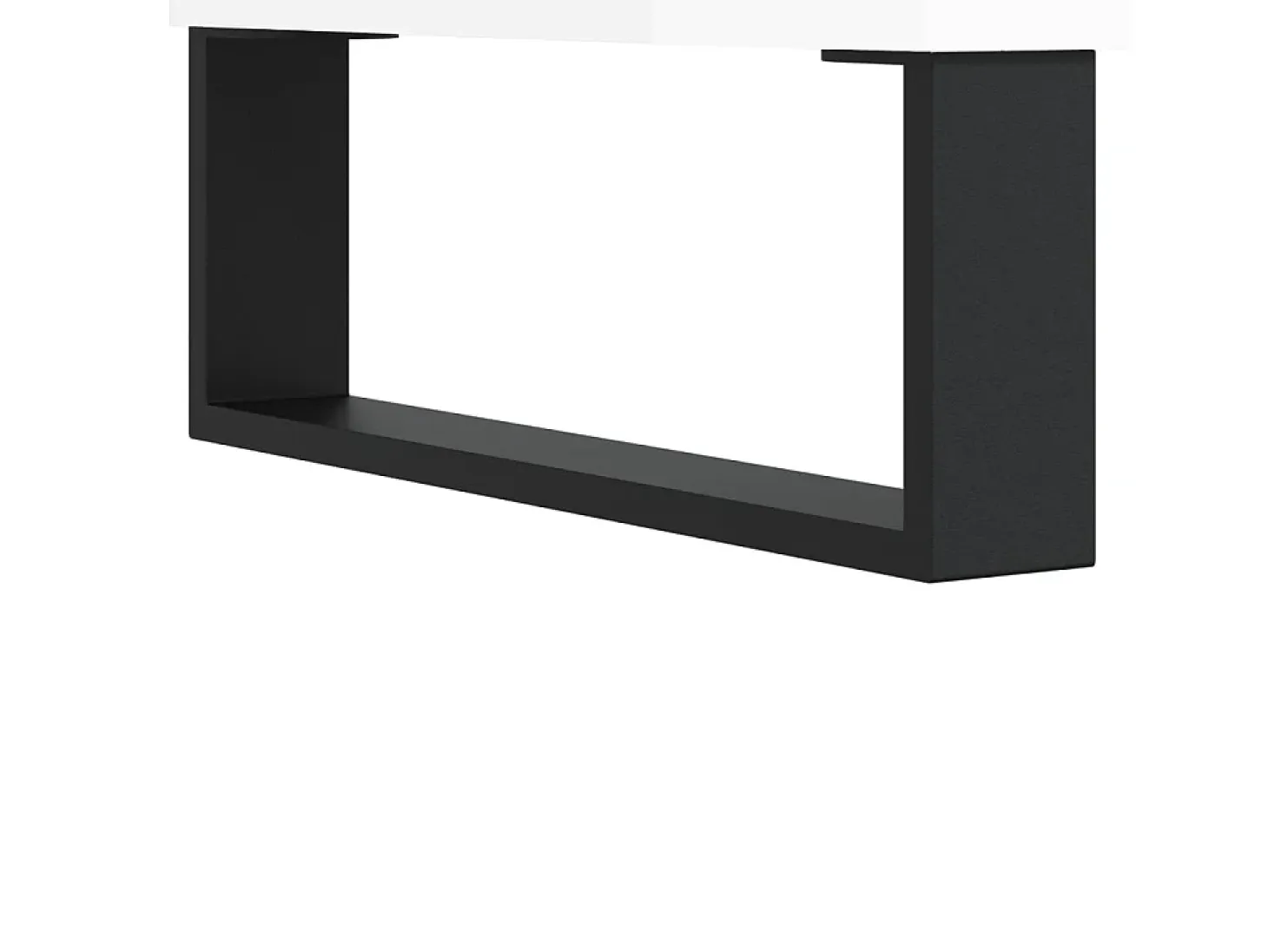 Zapatero Blanco brillo 102x36x60 cm Madera de ingeniería