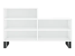 Zapatero Blanco brillo 102x36x60 cm Madera de ingeniería