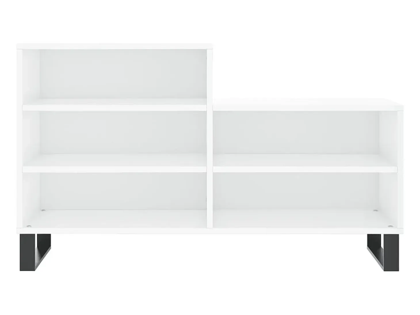 Zapatero Blanco brillo 102x36x60 cm Madera de ingeniería