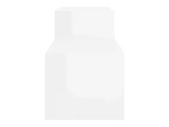 Zapatero Blanco brillo 150x35x45 cm Madera de ingeniería