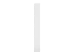 Zapatero Blanco brillo 59x17x150 cm Madera de ingeniería