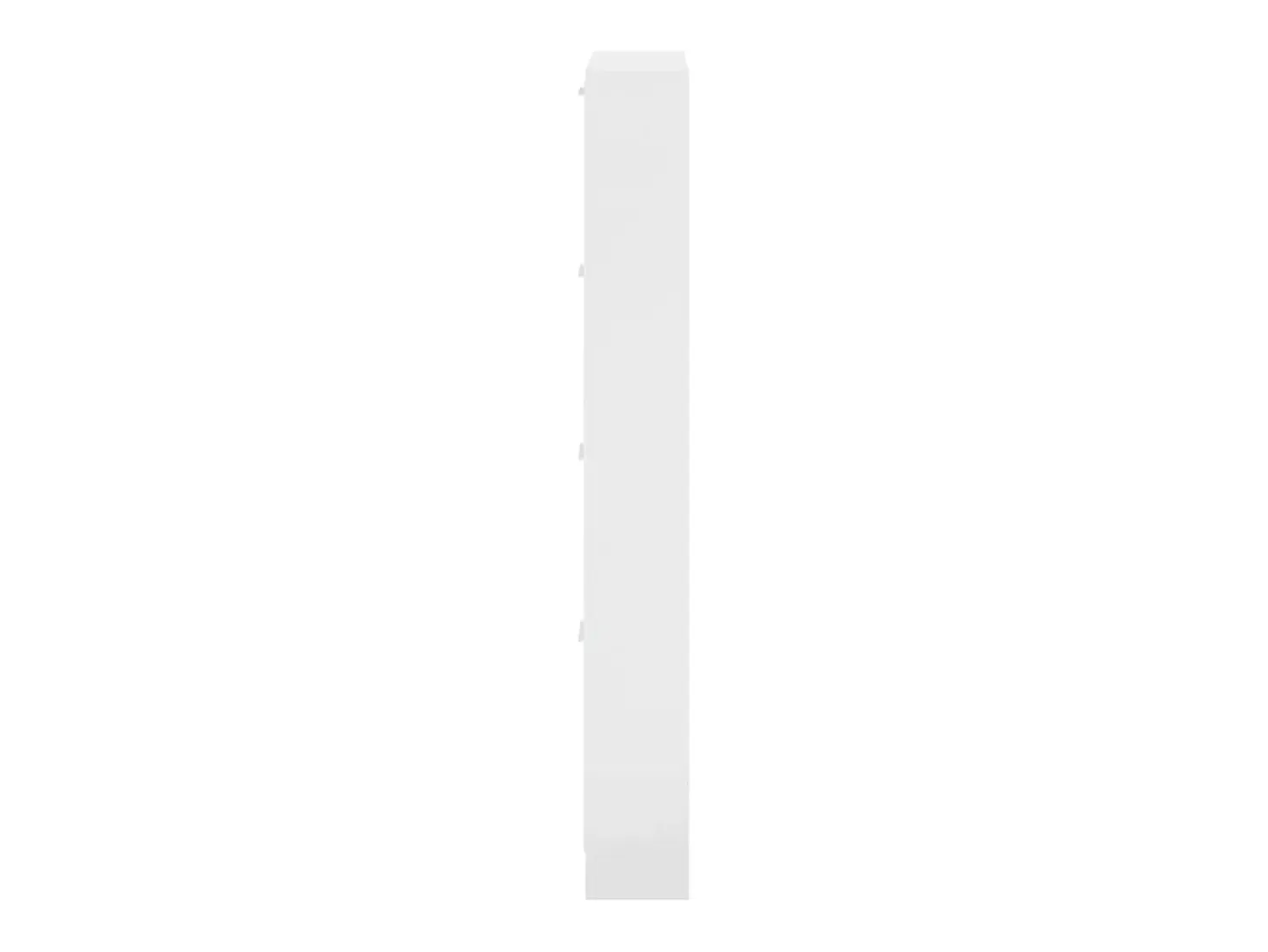 Zapatero Blanco brillo 59x17x150 cm Madera de ingeniería