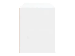 Zapatero Blanco brillo 80x35x45 cm Madera de ingeniería
