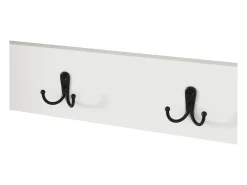 Zapatero blanco con 3 puertas y 8 ganchos - Ideal para entradas y pasillos