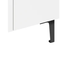 Zapatero blanco con 2 puertas - estantes regulables 60 × 34,5 x 95 cm
