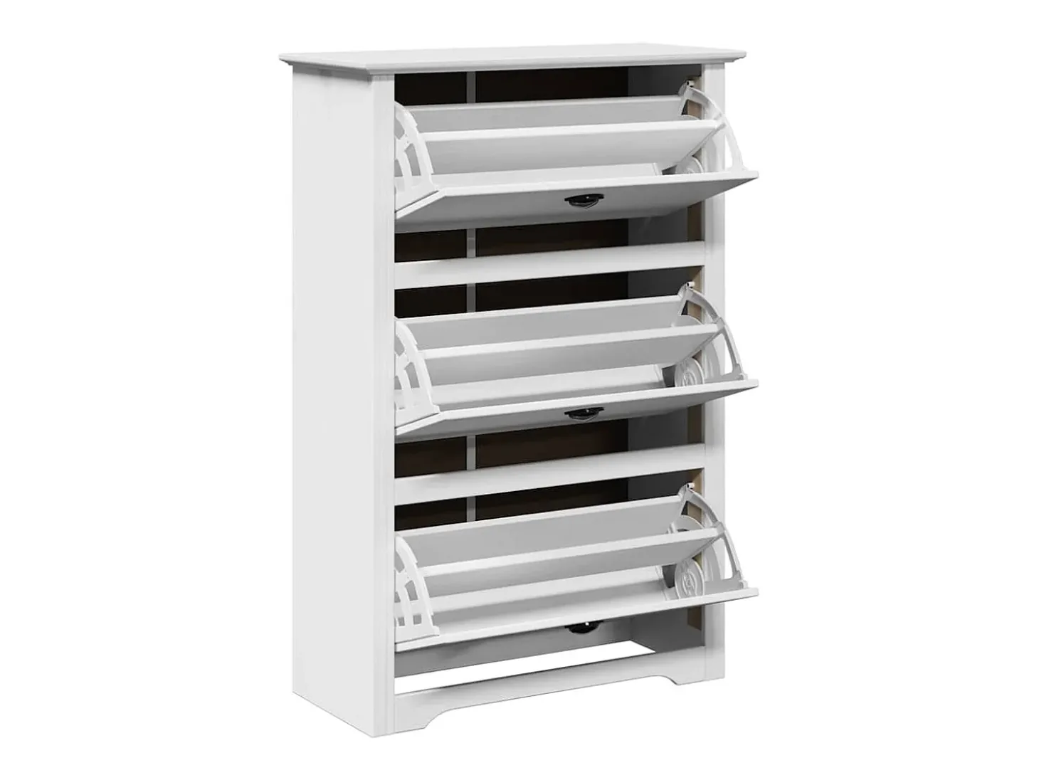 Zapatero blanco 80x35x118 cm