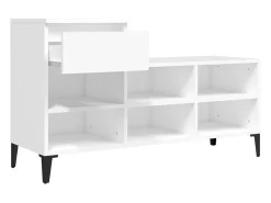 Zapatero blanco 102x36x60 cm Madera contrachapada