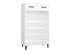 Zapatero blanco 60x35x105 cm Madera contrachapada