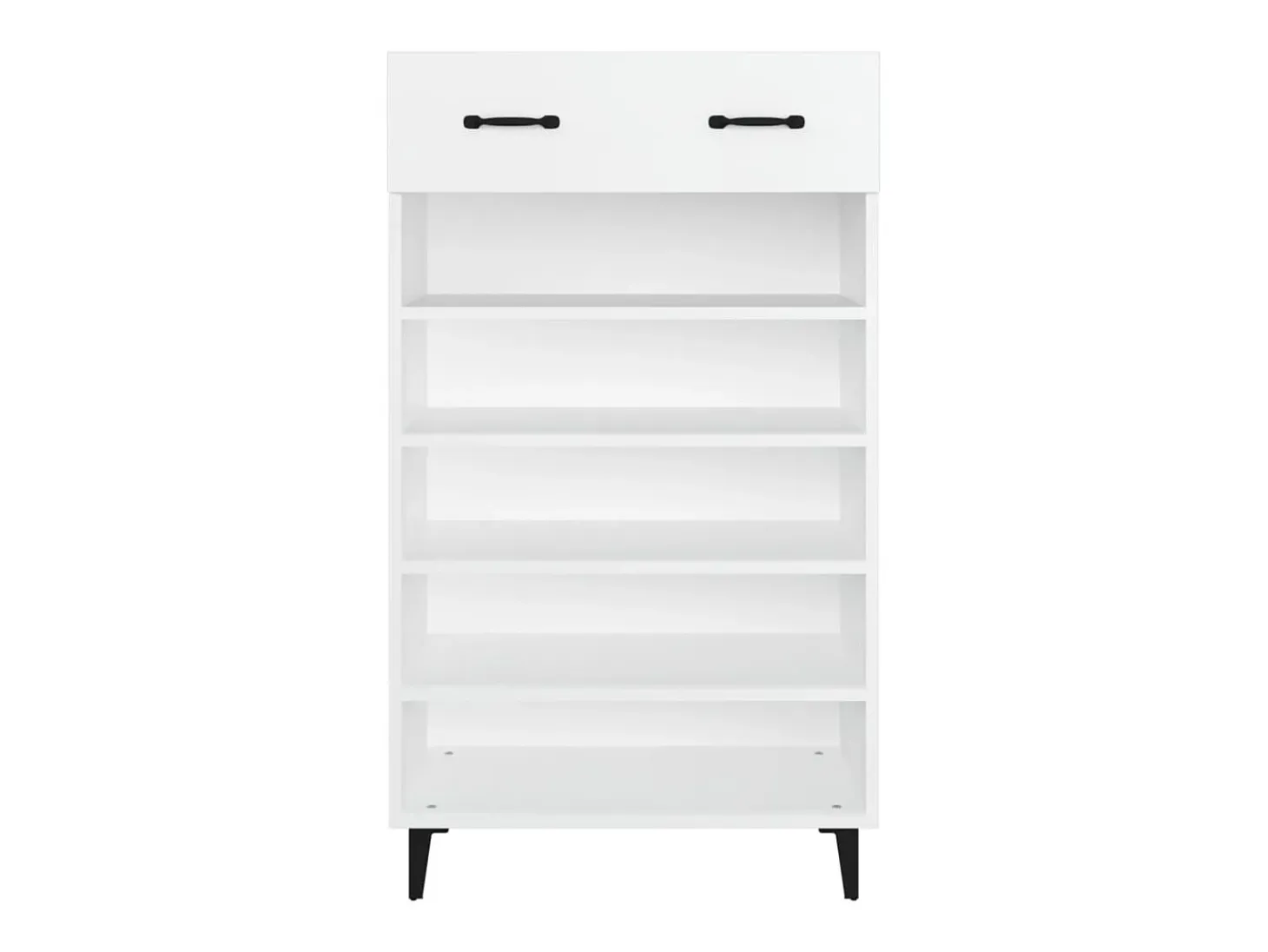 Zapatero blanco 60x35x105 cm Madera contrachapada
