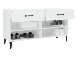 Zapatero blanco 102x35x55 cm Madera contrachapada