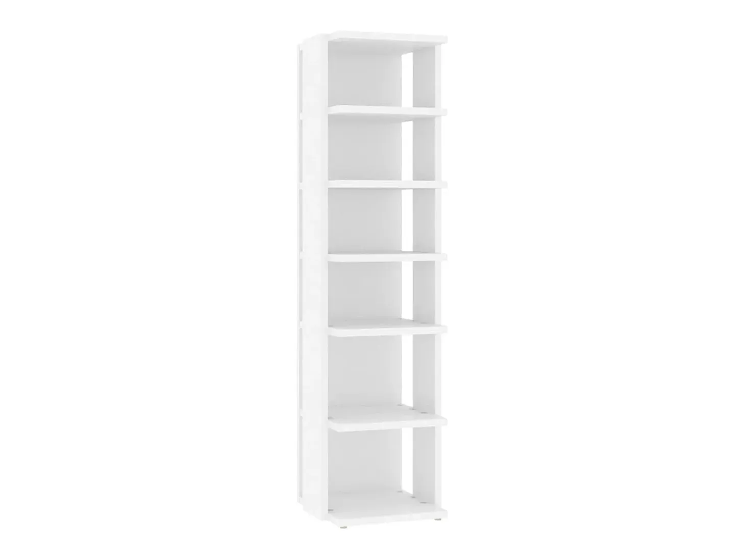 Zapatero blanco 27,5x27x102 cm Madera contrachapada