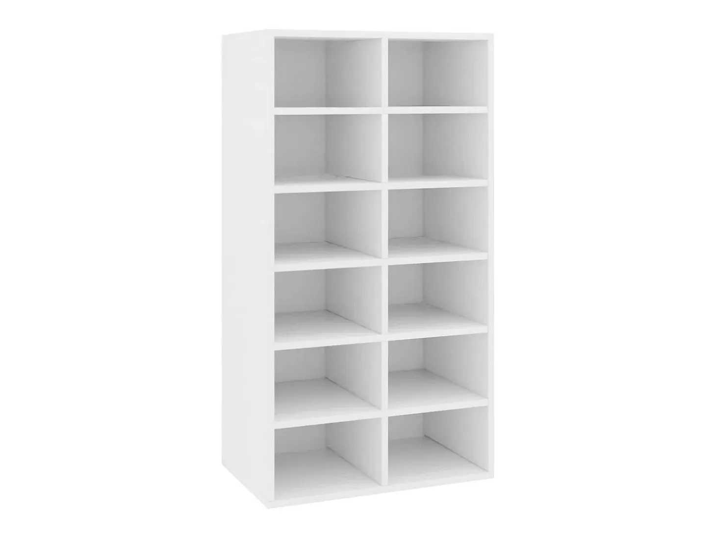 Zapatero blanco 54x34x100,5 cm Madera de ingeniería