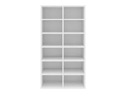 Zapatero blanco 54x34x100,5 cm Madera de ingeniería