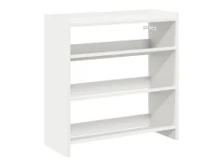 Zapatero blanco 60x25x62 cm madera contrachapada
