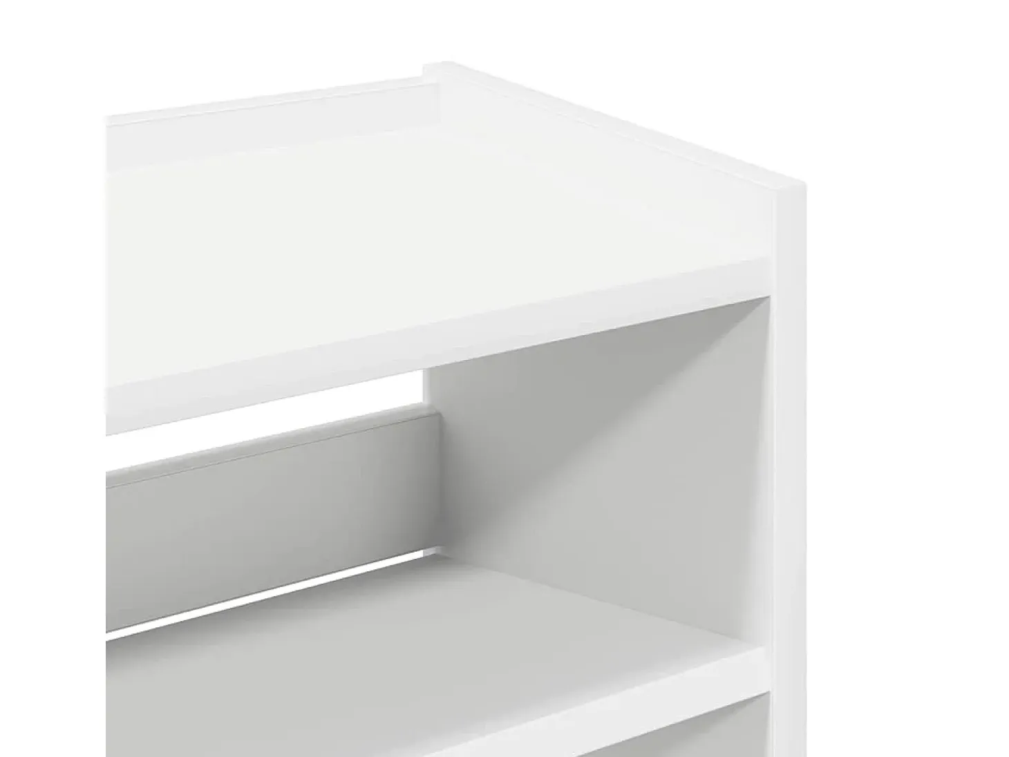 Zapatero blanco 60x25x62 cm madera contrachapada