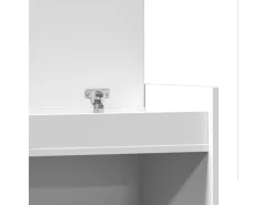 Zapatero blanco 100,5x28x100 cm madera contrachapada