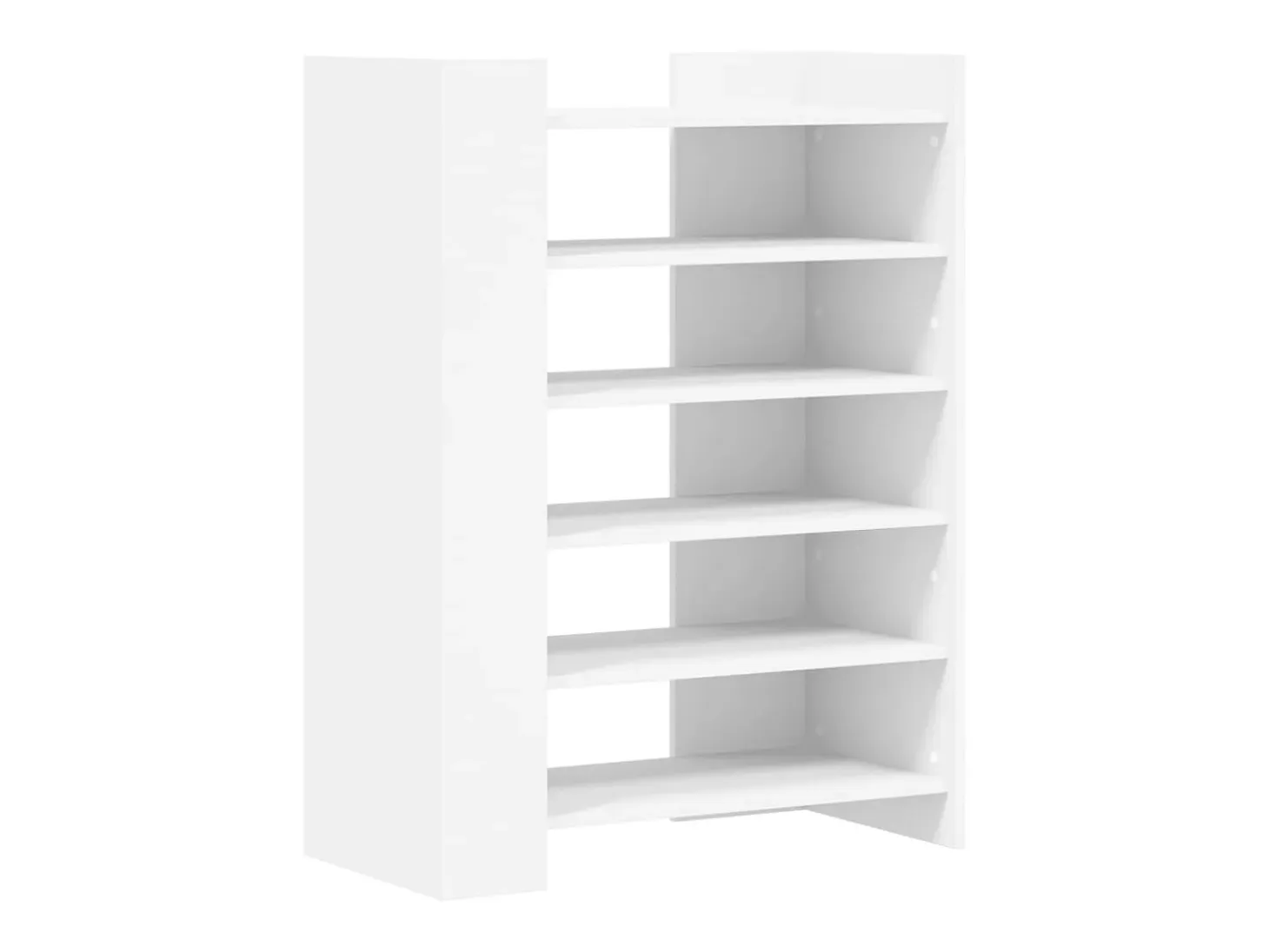 Zapatero blanco 74,5x37,5x100 cm madera contrachapada