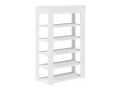 Zapatero blanco 60x30x98 cm madera contrachapada