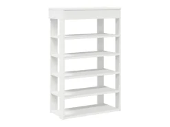 Zapatero blanco 60x30x98 cm madera contrachapada