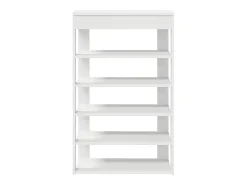 Zapatero blanco 60x30x98 cm madera contrachapada