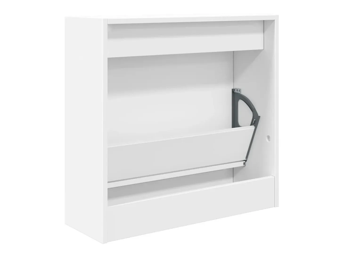 Zapatero blanco 60x21x57 cm madera contrachapada
