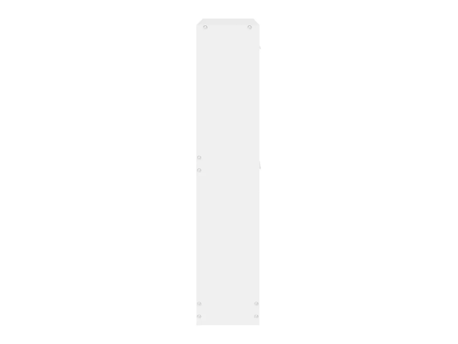 Zapatero blanco 59x17x81 cm Madera contrachapada