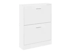 Zapatero blanco 59x17x81 cm Madera contrachapada