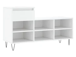 Zapatero blanco 102x36x60 cm Madera contrachapada