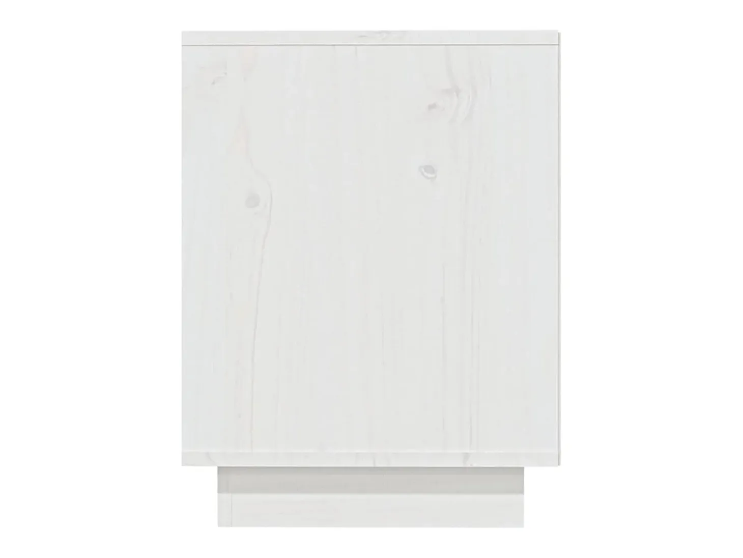 Zapatero blanco 110x34x45 cm Madera maciza de pino