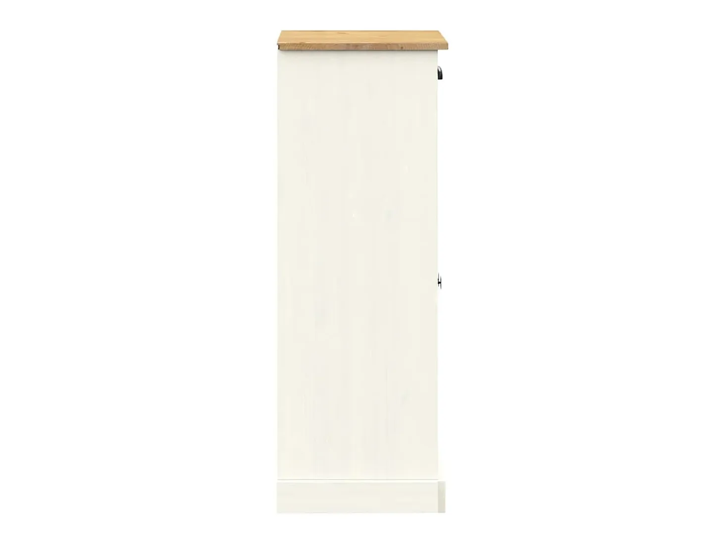 Zapatero blanco 60x35x96 cm madera maciza de pino