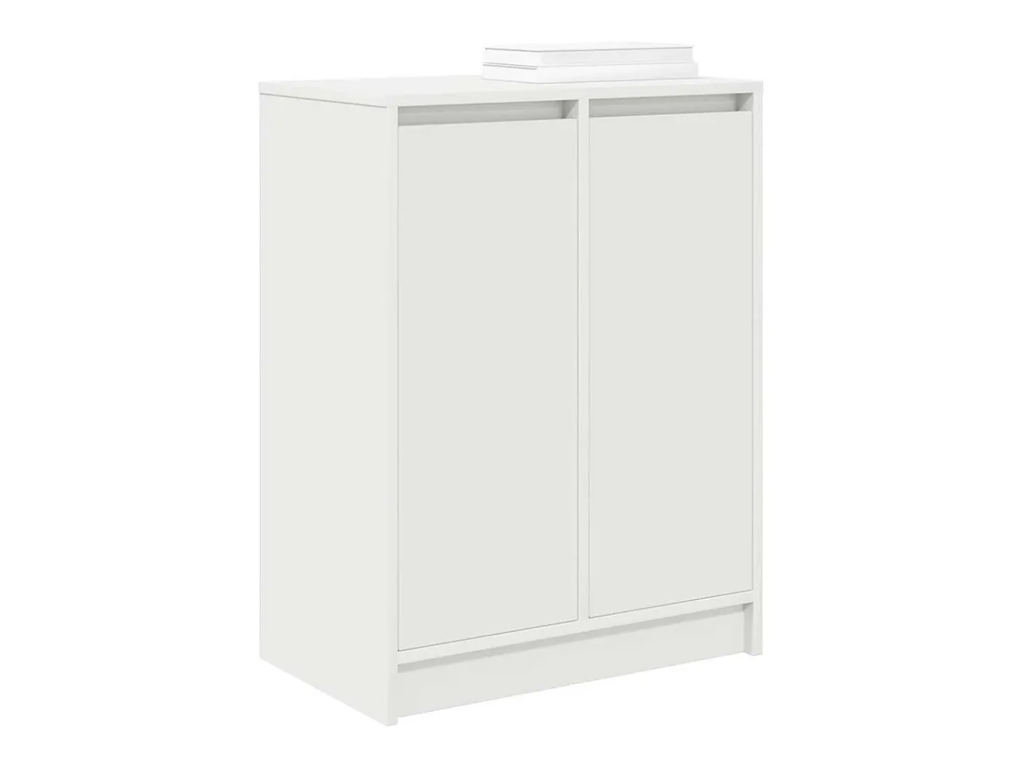 Zapatero blanco 57x34x76 cm madera contrachapada