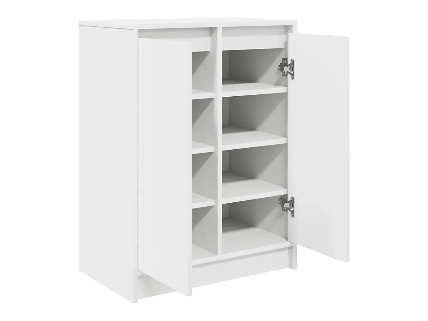 Zapatero blanco 57x34x76 cm madera contrachapada