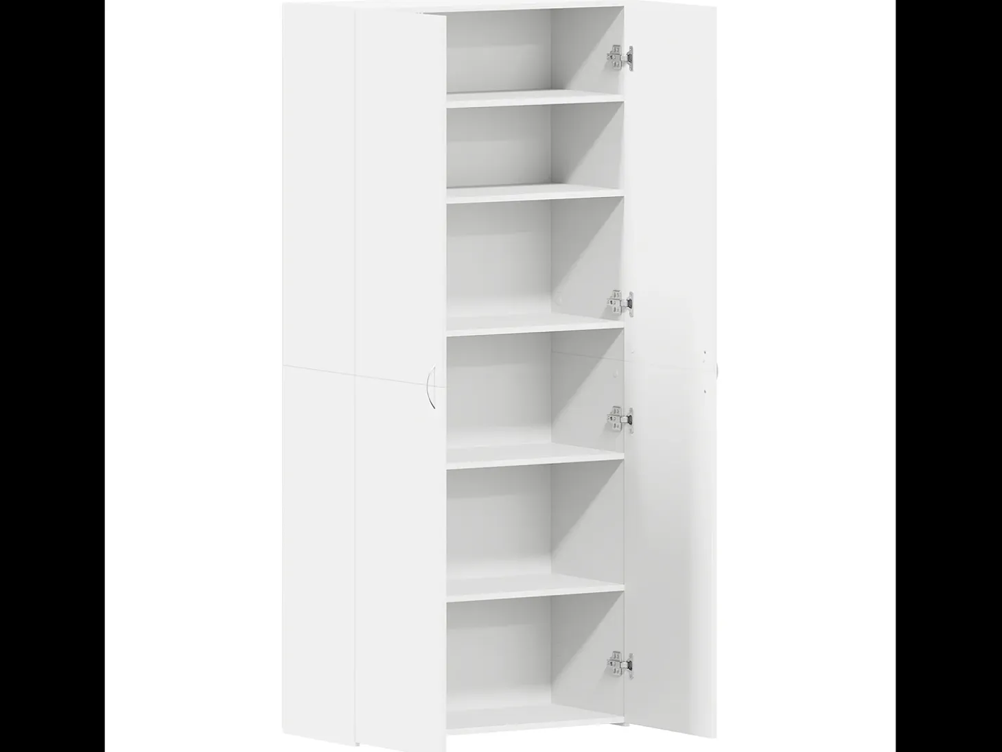 Zapatero blanco 80x35,5x180 cm Madera contrachapada