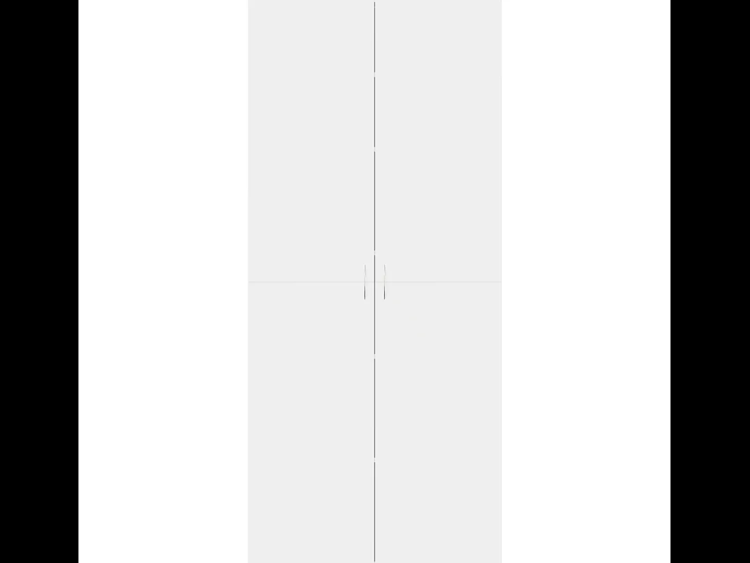 Zapatero blanco 80x35,5x180 cm Madera contrachapada