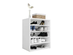 Zapatero blanco 60x35x70 cm Madera contrachapada