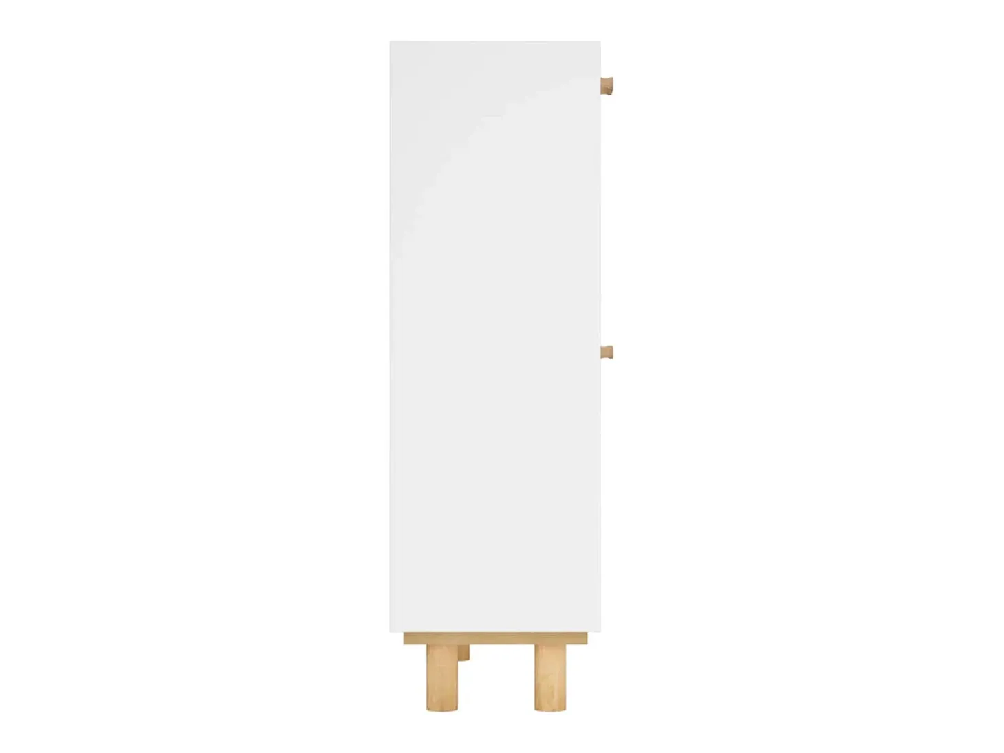 Zapatero blanco 52x25x80 cm Madera de ingeniería/Ratán